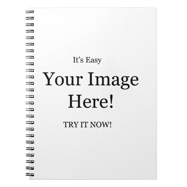 Caderno Espiral Sua Imagem Aqui (Frente)