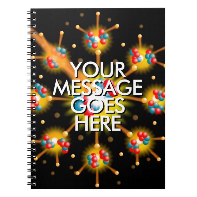 Caderno Espiral SUA MENSAGEM Ciência (Frente)