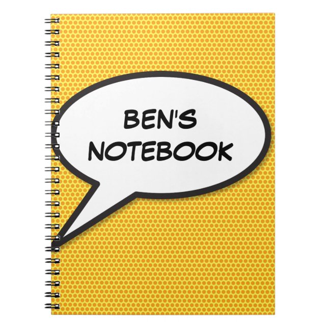 Caderno Espiral Sua Mensagem Diversão De Bolhas Retrorna Livro De  (Frente)