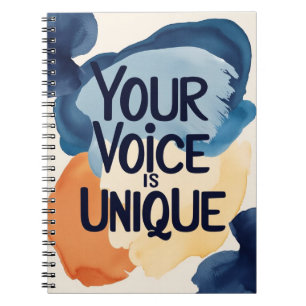 Caderno Espiral Sua Voz É Única