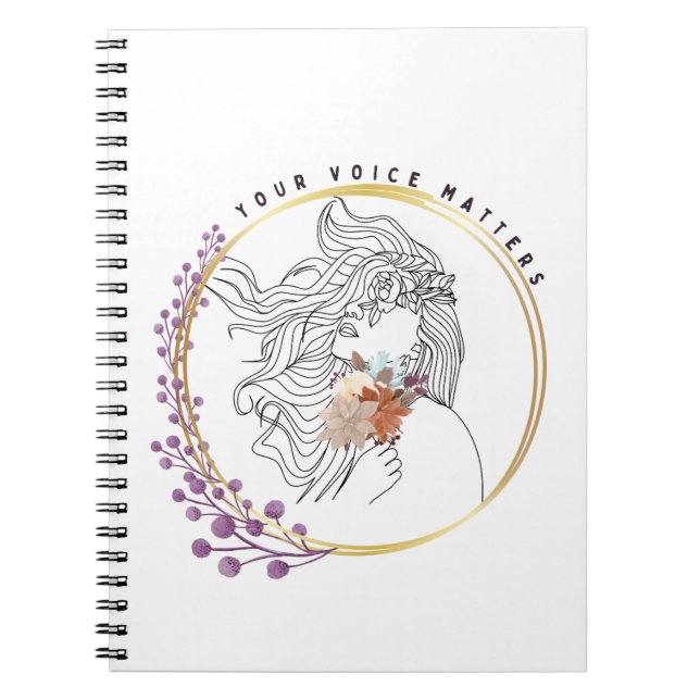 Caderno Espiral Sua Voz Importa (Frente)