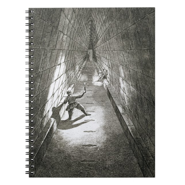 Caderno Espiral Subida interior de uma pirâmide, c.1780 (gravura) (Frente)