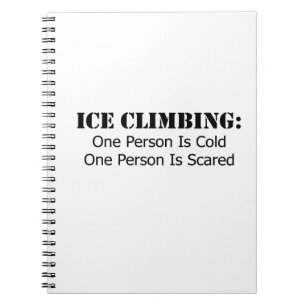 Caderno Espiral Subindo Gelo - Frio, Assustado