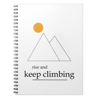 Caderno Espiral Subir e Continuar Subindo