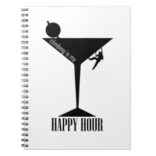 Caderno Espiral Subir É Minha Feliz Hora