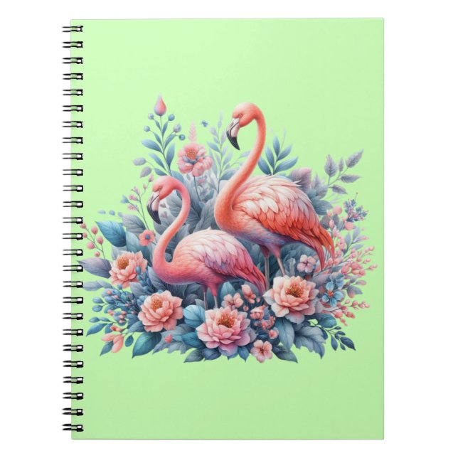 Caderno Espiral Sublimação Flamingo-95158 (Frente)