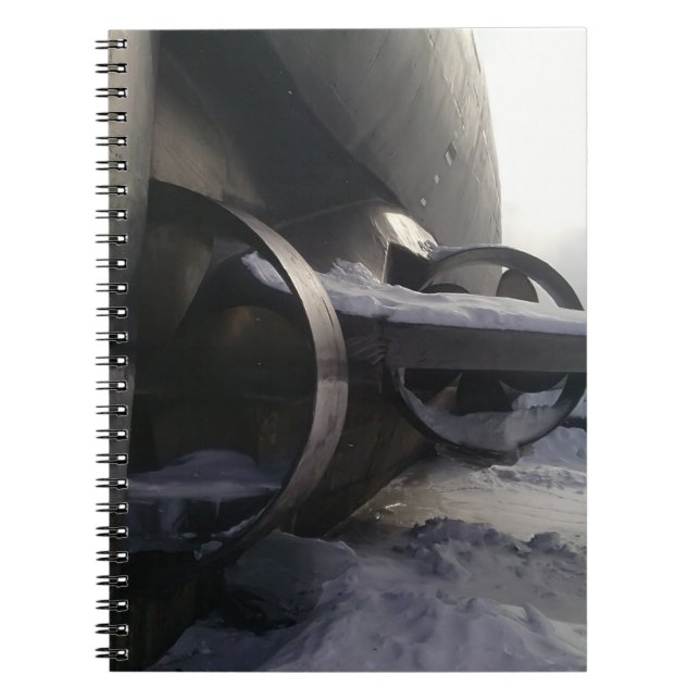 Caderno Espiral Submarino Antigo (Frente)