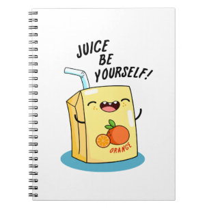 Caderno Espiral Suco Seja Você Mesmo Piada de Suco de Laranja Dive