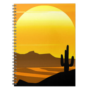 Caderno Espiral Sudoeste Desert Sunset com Mesas