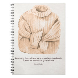 Caderno Espiral Suéter De Queda, Clima Suéter, Outono