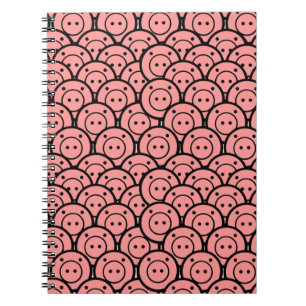 Caderno Espiral Suínos e Leitões Cinzentos Cinzentos Cinzentos Cut