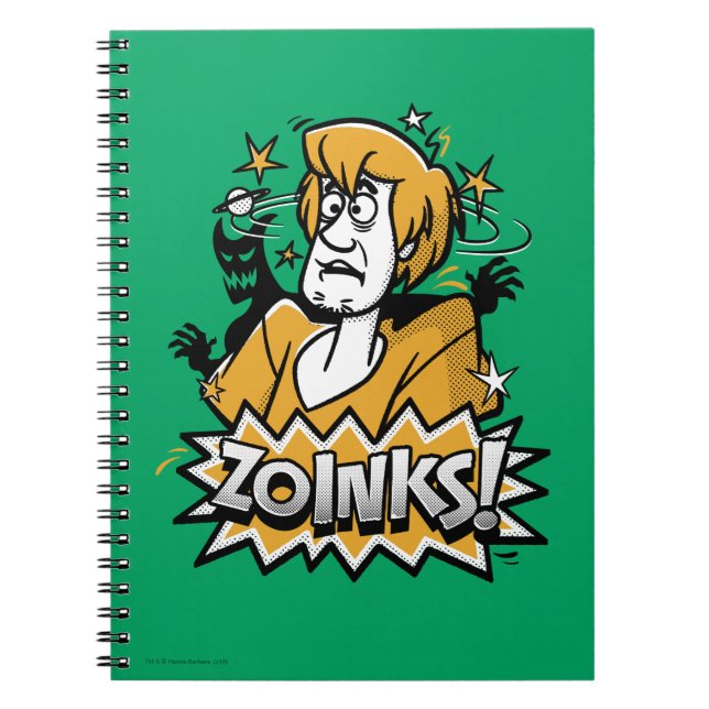 Caderno Espiral Sujo "Zoinks"! Gráfico de Meio-Tom (Frente)