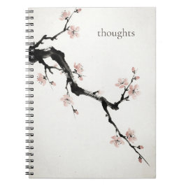 Caderno Espiral Sumi-E Ink | Cherry Blossom | Everyday Notebook