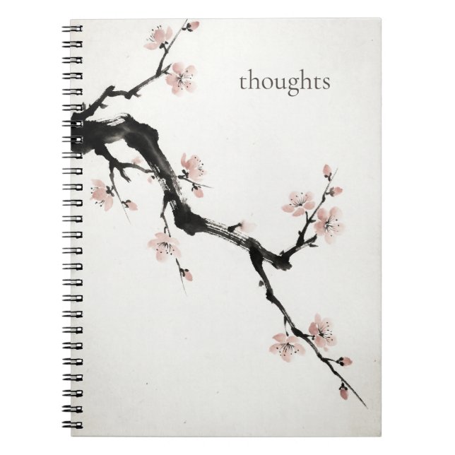 Caderno Espiral Sumi-E Ink | Cherry Blossom | Everyday Notebook (Frente)