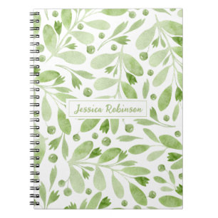 Caderno Espiral Summer Greenery Personalizado Espiral