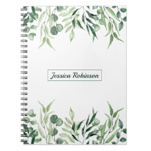 Caderno Espiral Summer Greenery Personalizado Espiral