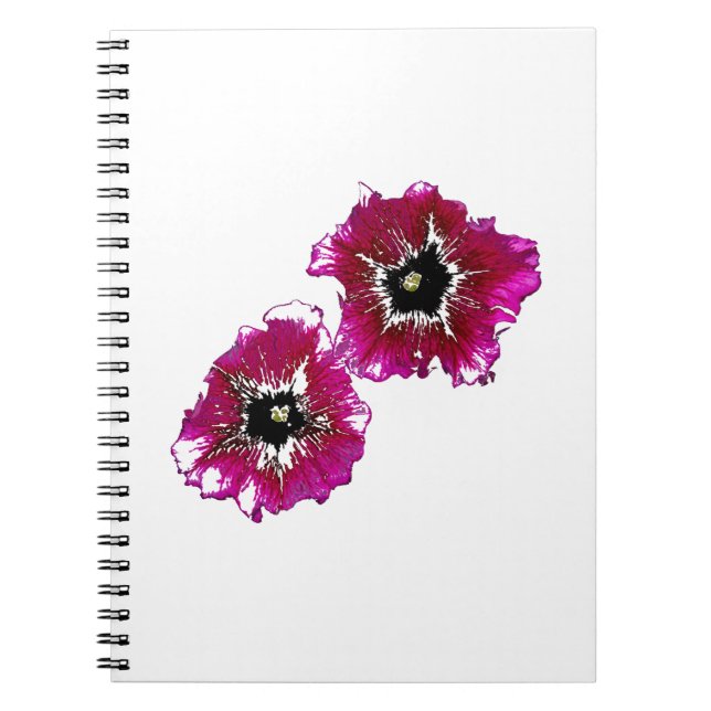 Caderno Espiral Summer Petunias (Frente)