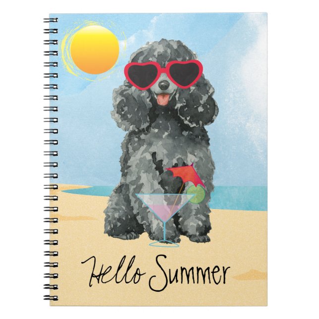 Caderno Espiral Summer Toy Poodle (Frente)