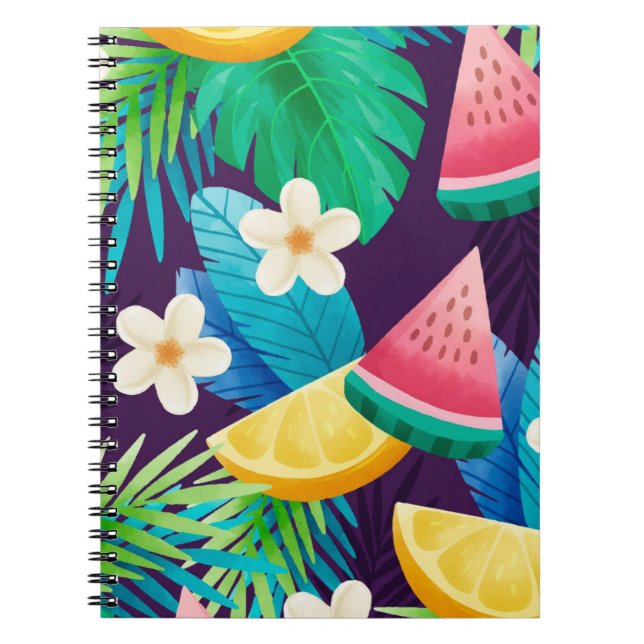 Caderno Espiral  Summer , Tropical (Frente)