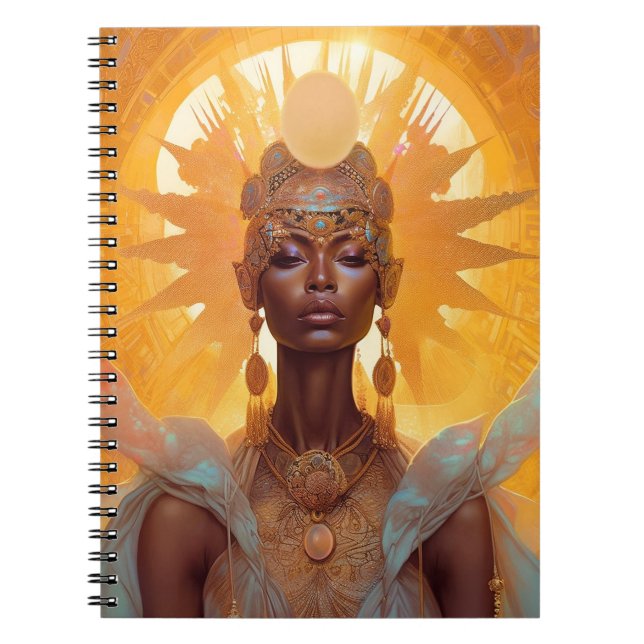 Caderno Espiral Sun Goddess Fantasy Art (Frente)