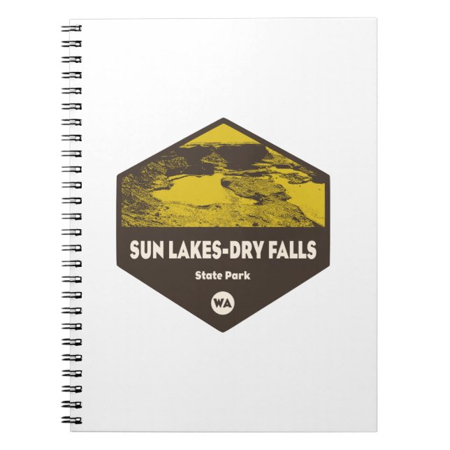 Caderno Espiral Sun Lagos-Dry Falls State Park Washington (Frente)
