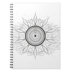 Caderno Espiral Sun Mandala 1