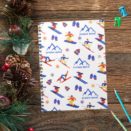 Caderno Espiral Sunday River Maine Ski Snowboard
