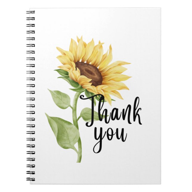 Caderno Espiral Sunflower (Frente)