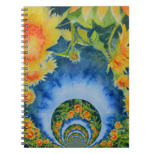 Caderno Espiral Sunflower Fields Forever