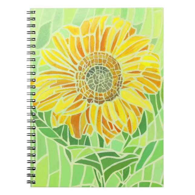 Caderno Espiral Sunflower Mosaic Notebook (Frente)