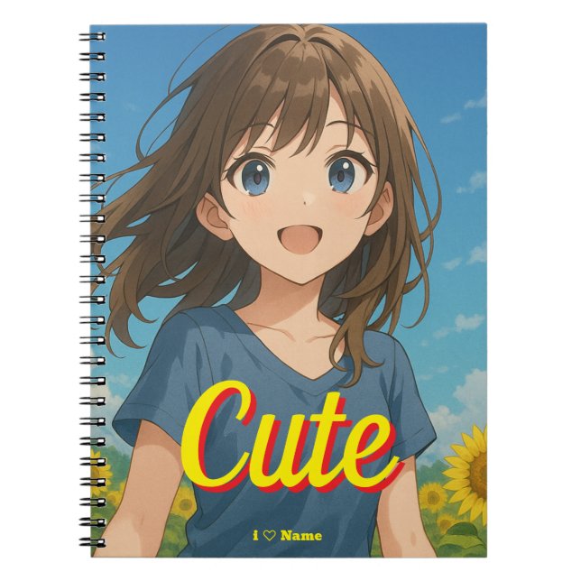 Caderno Espiral Sunflowers and Your Smile (Frente)