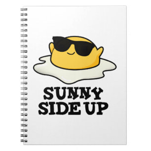 Caderno Espiral Sunny Side Up Funny Fried Egg Pun