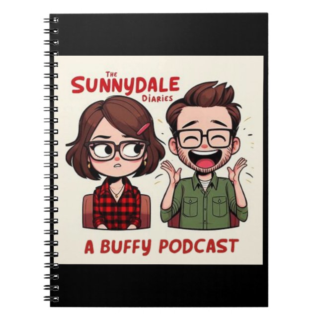 Caderno Espiral Sunnydale Diaries Podcast Logo Notebook (Frente)