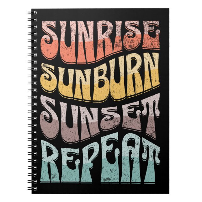 Caderno Espiral Sunrise Sunset Repetir (Frente)