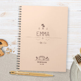 Caderno Espiral Sunset Glow Surfer Crew Van Life Journal