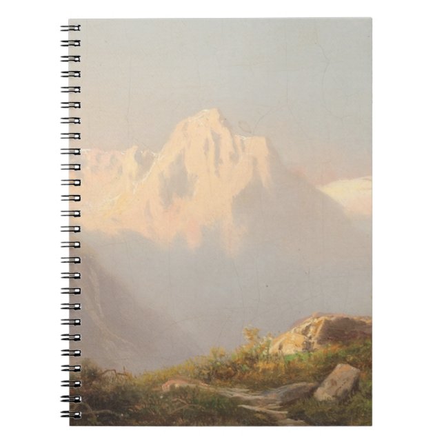 Caderno Espiral Sunset nas montanhas - Carl Lafite (Frente)