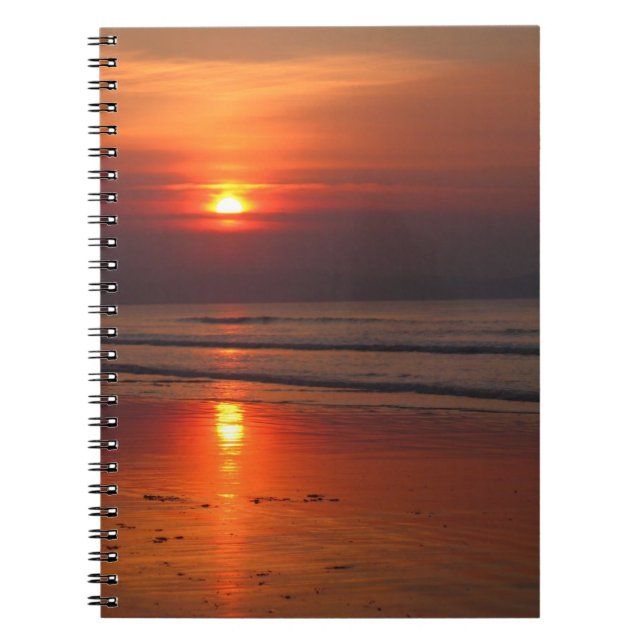 Caderno Espiral Sunset on the Irish Sea Notebook (Frente)
