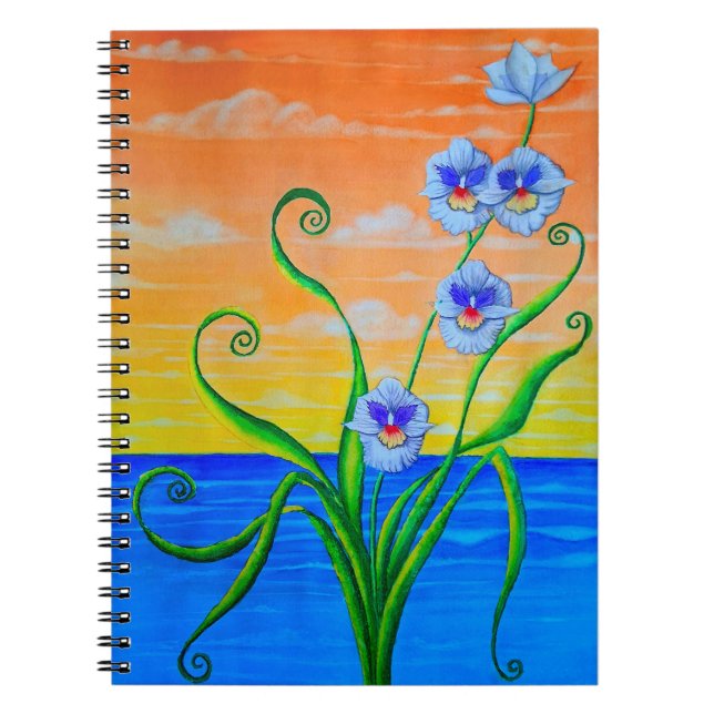 Caderno Espiral Sunset Orquídeo (Frente)