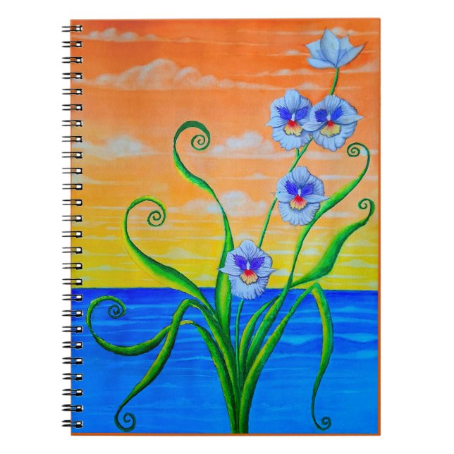 Caderno Espiral Sunset Orquídeo (Frente)