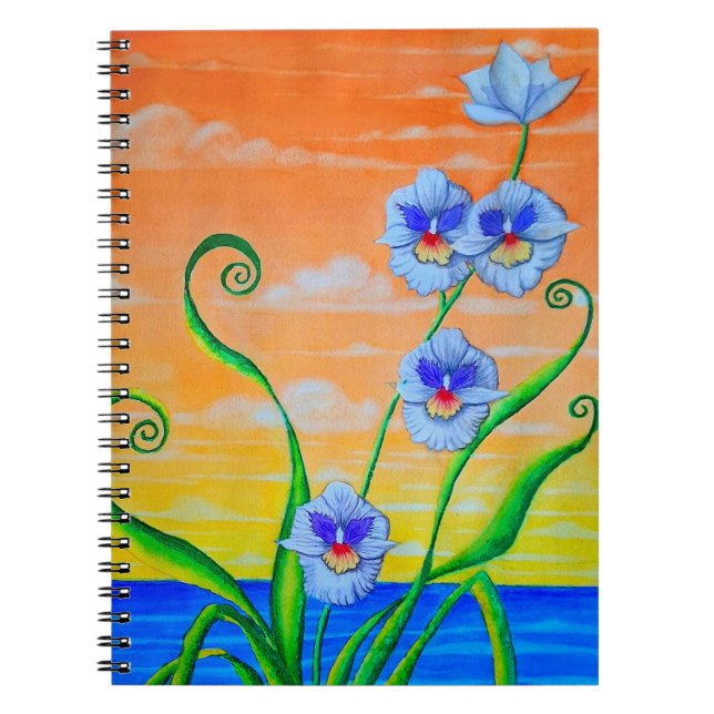 Caderno Espiral Sunset Orquídeo (Frente)