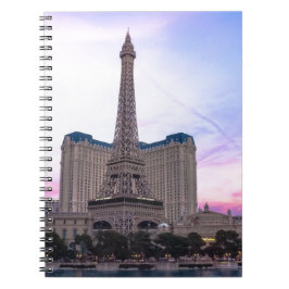 Caderno Espiral Sunset Paris Las Vegas Tour Eiffel Fake