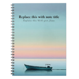 Caderno Espiral Sunset Personalizado Do Oceano