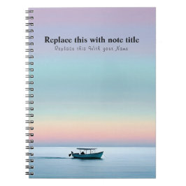 Caderno Espiral Sunset Personalizado Do Oceano