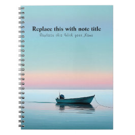 Caderno Espiral Sunset Personalizado Do Oceano