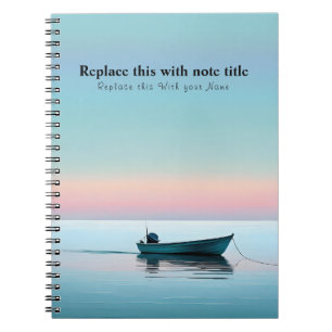Caderno Espiral Sunset Personalizado Do Oceano