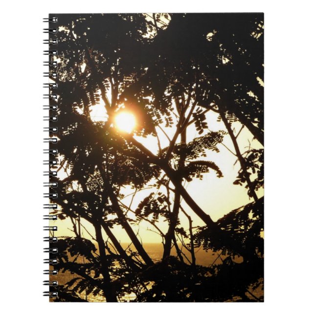 Caderno Espiral Sunset Through Tres I Fotografia Tropical (Frente)