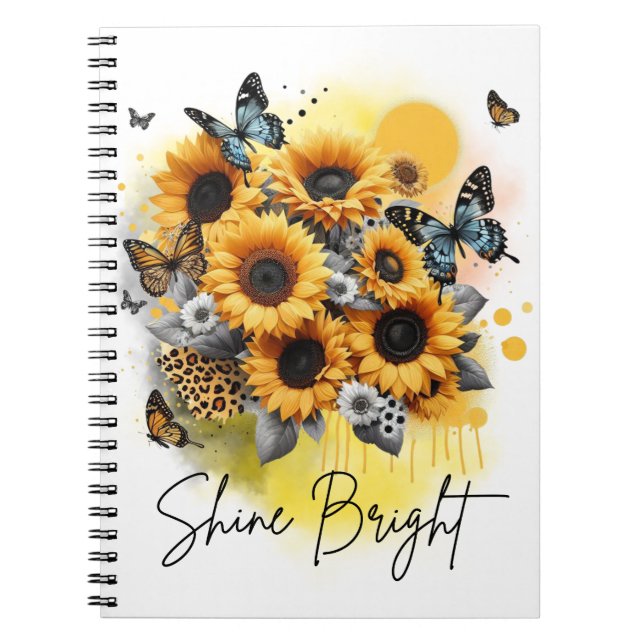 Caderno Espiral Sunshine Bloom (Frente)