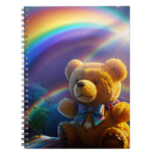 Caderno Espiral Sunshine Rainbow Teddy Bear Wonderland