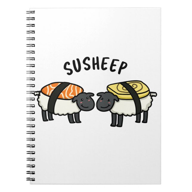 Caderno Espiral Suovina Funny Sushi Shepun (Frente)
