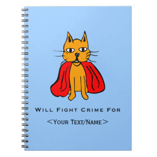 Caderno Espiral Super Cat Combatendo Crime Para (i)